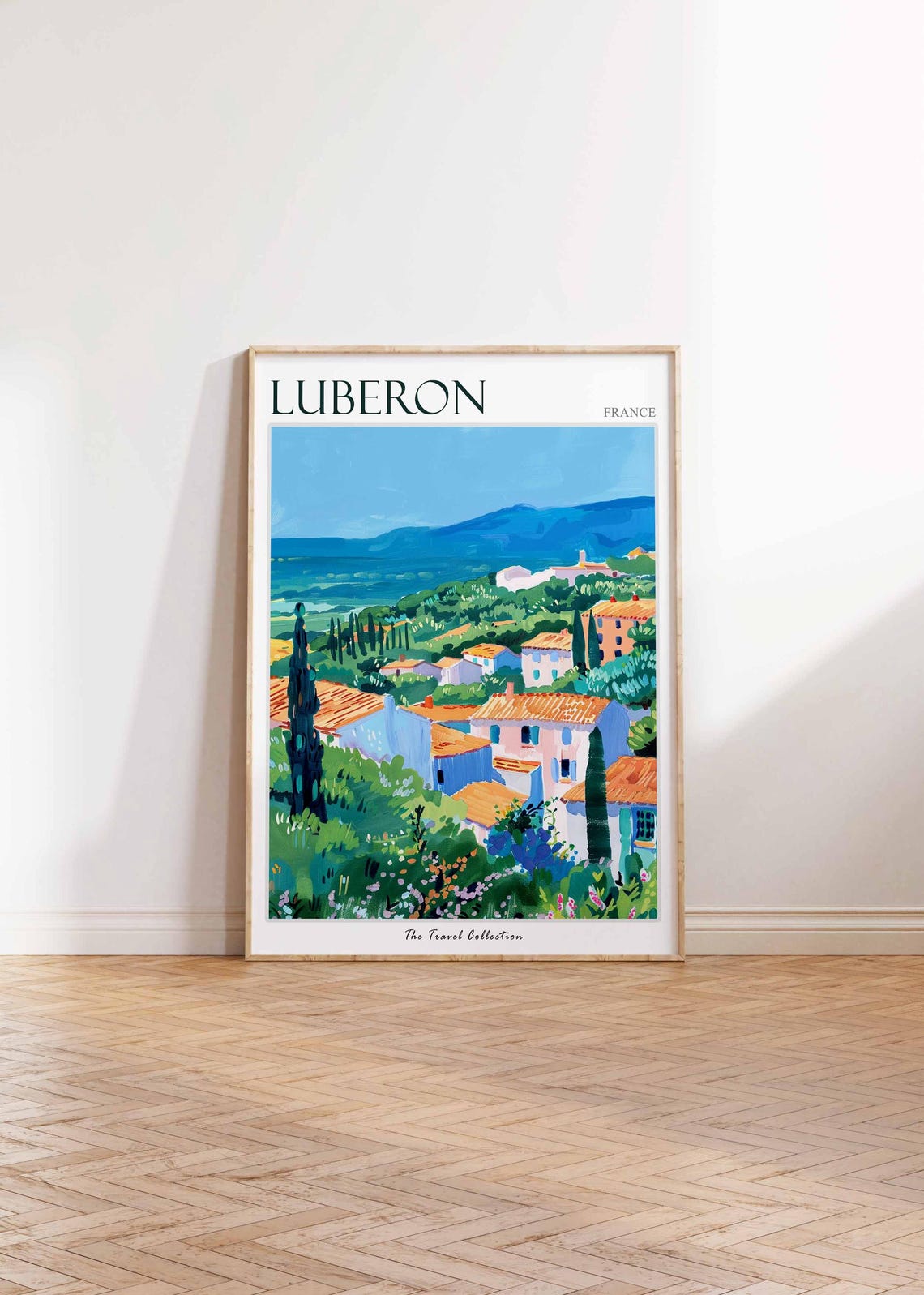 Luberon Poster France Travel Print French Decor Europe Travel Poster European Wall Art Luberon Gift Luberon Travel Poster - Image 2