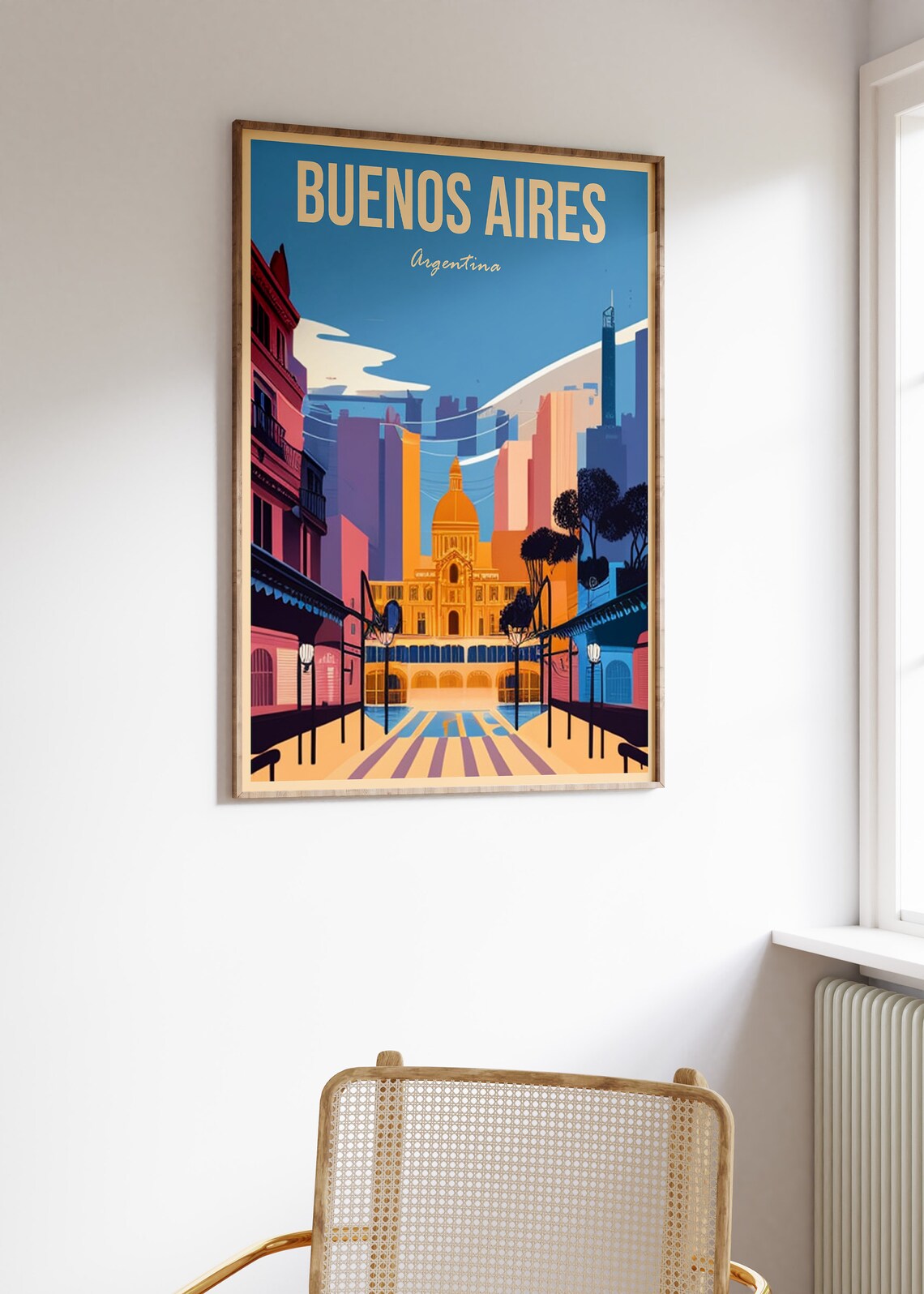 Buenos Aires Vintage Travel Poster, Argentina Travel - Image 3