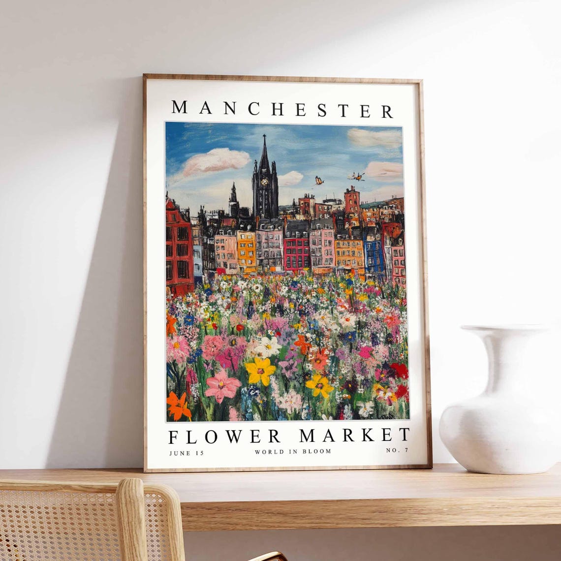 Manchester Flower Market World In Bloom No 7 Gothic Spire Poster
