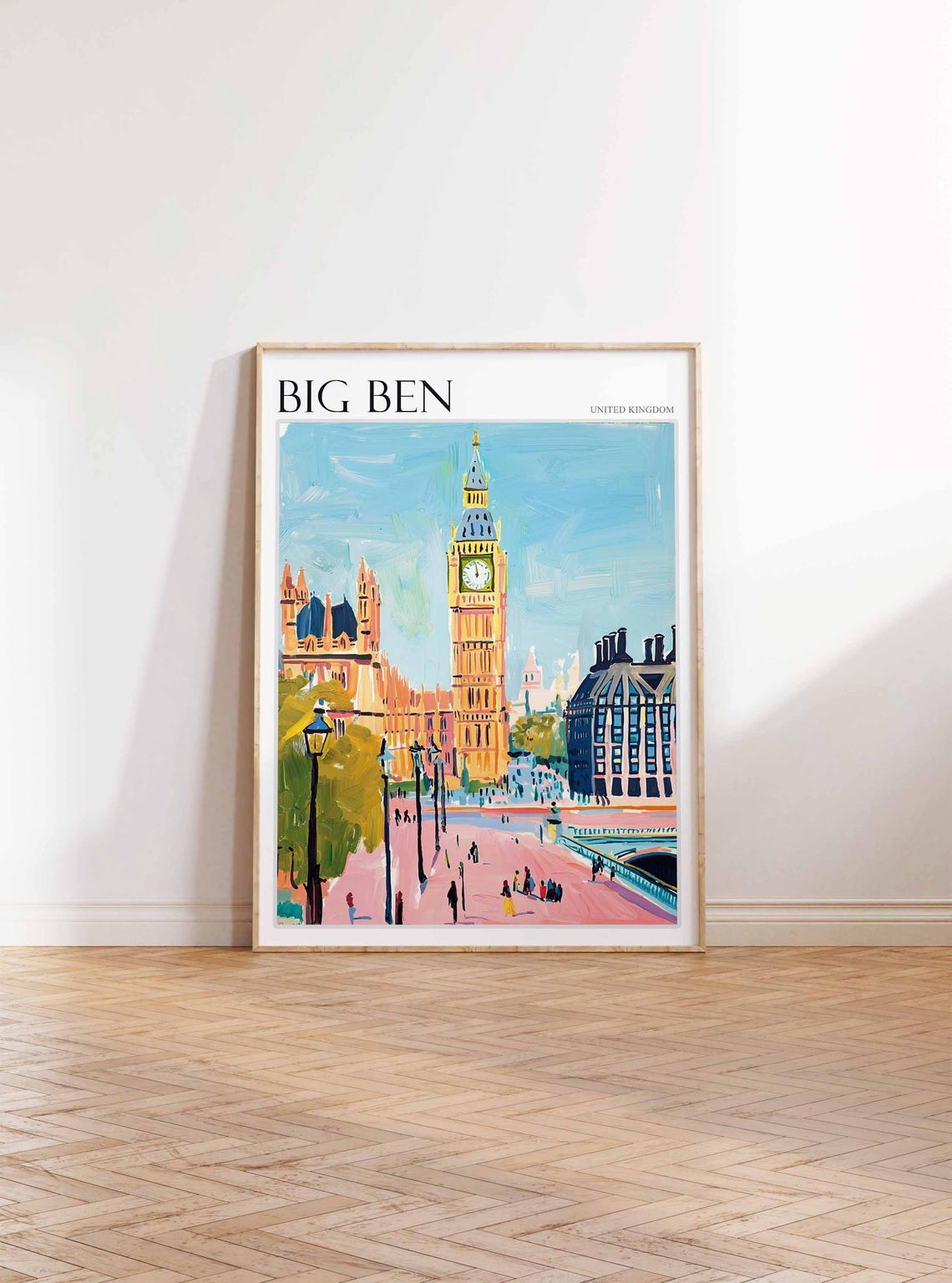Big Ben Poster England Travel Print British Decor United Kingdom Travel Poster City Print Big Ben Gift Big Ben Travel Poster - Image 3