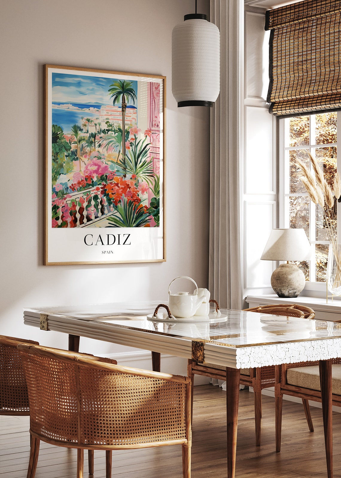 Cadiz Spain Flower Filled Balcony Mediterranean Coast Poster - Image 3