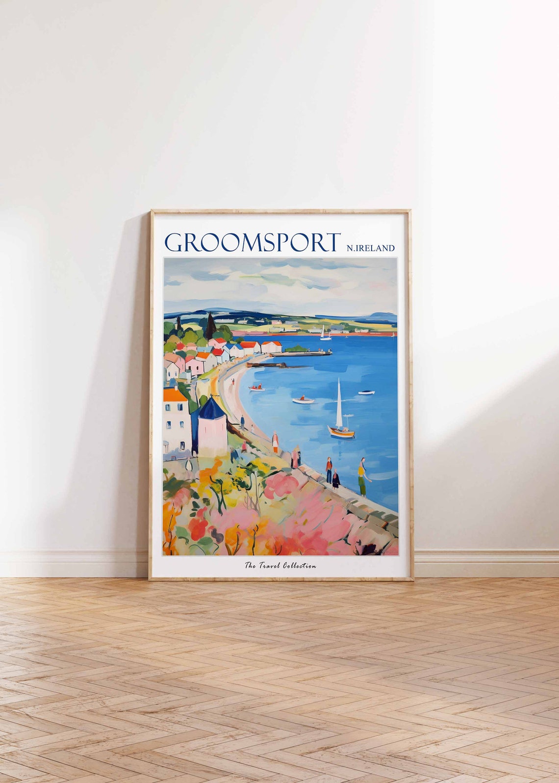 Groomsport Poster Groomsport Travel Print Northern Ireland Travel Poster Irish Decor Tropical Decor Sea Print Groomsport Travel Poster - Image 2