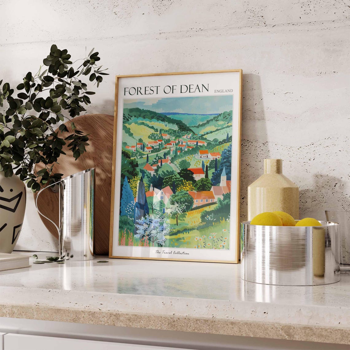 Forest Of Dean Poster England Travel Print Forest Of Dean Travel Art Forest Of Dean Wall Art England Travel Forest Of Dean Home Decor - Image 3