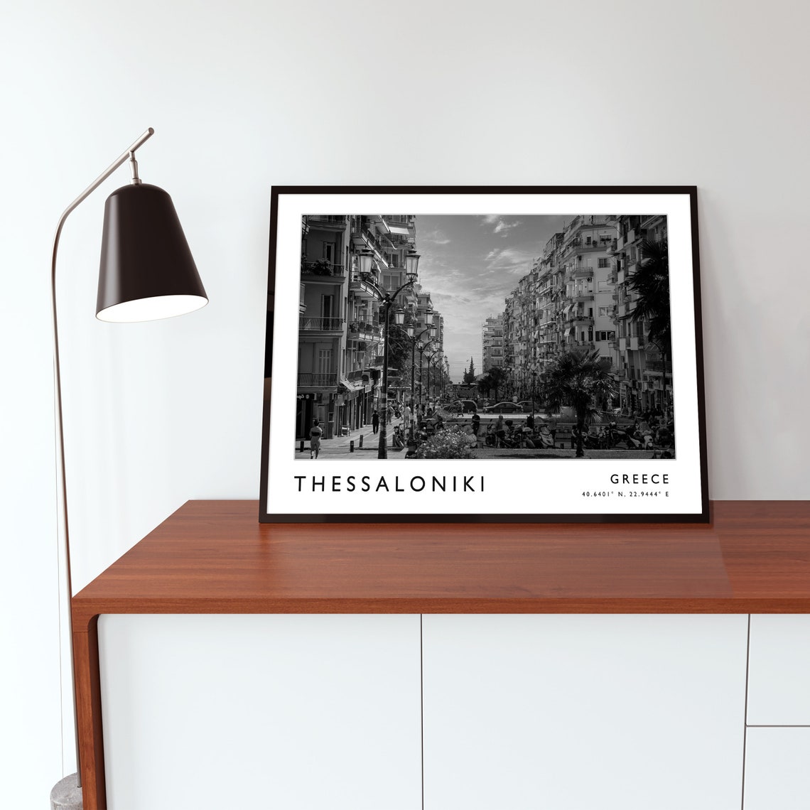 Thessaloniki Travel Print Thessaloniki Poster Greece Travel Print Greek Print Black And White Travel Poster Travel Art Travel Gift - Image 2