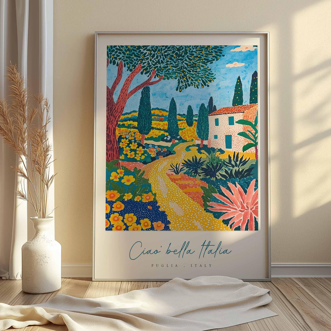 Puglia Poster Italian Travel Print Puglia Travel Art Puglia Wall Art Italy Art Italy Travel Decor Italian Travel Gift - Image 2