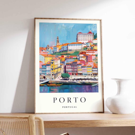 Porto Portugal Print Minimalist City Map Poster