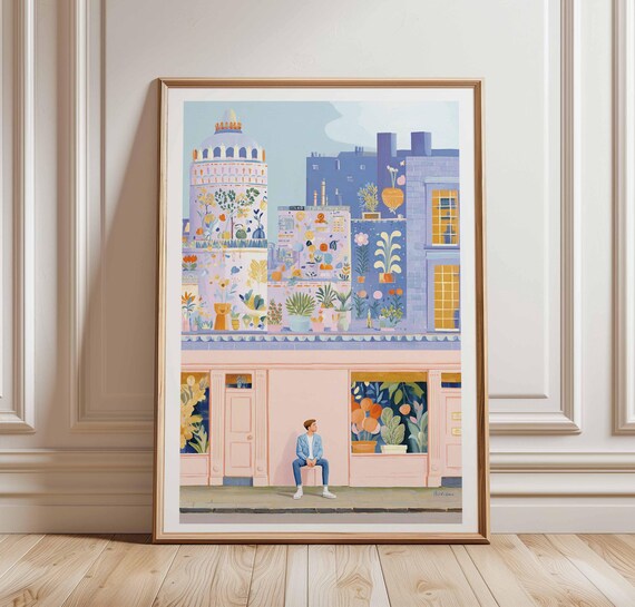 Shoreditch London Travel Poster, Urban Street Art