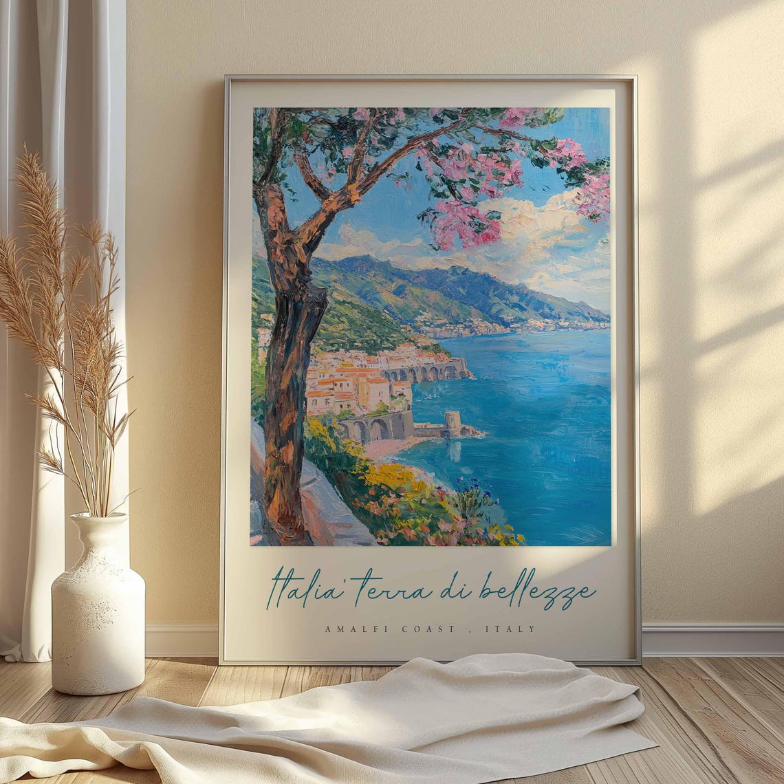 Amalfi Coast Poster Amalfi Coast Travel Print Amalfi Coast Travel Art Amalfi Coast Wall Art Italy Art Italy Travel Decor Travel Gift - Image 2