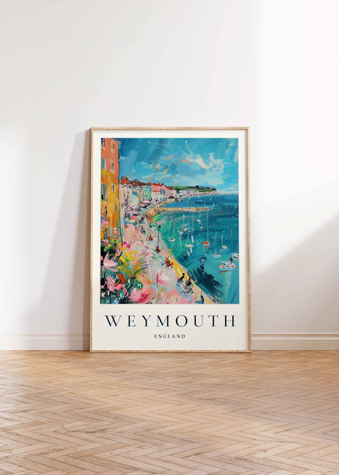 Weymouth Poster Weymouth Travel Print England Wall Art British Travel Print United Kingdom Decor Weymouth Gift Weymouth Travel Poster - Image 2