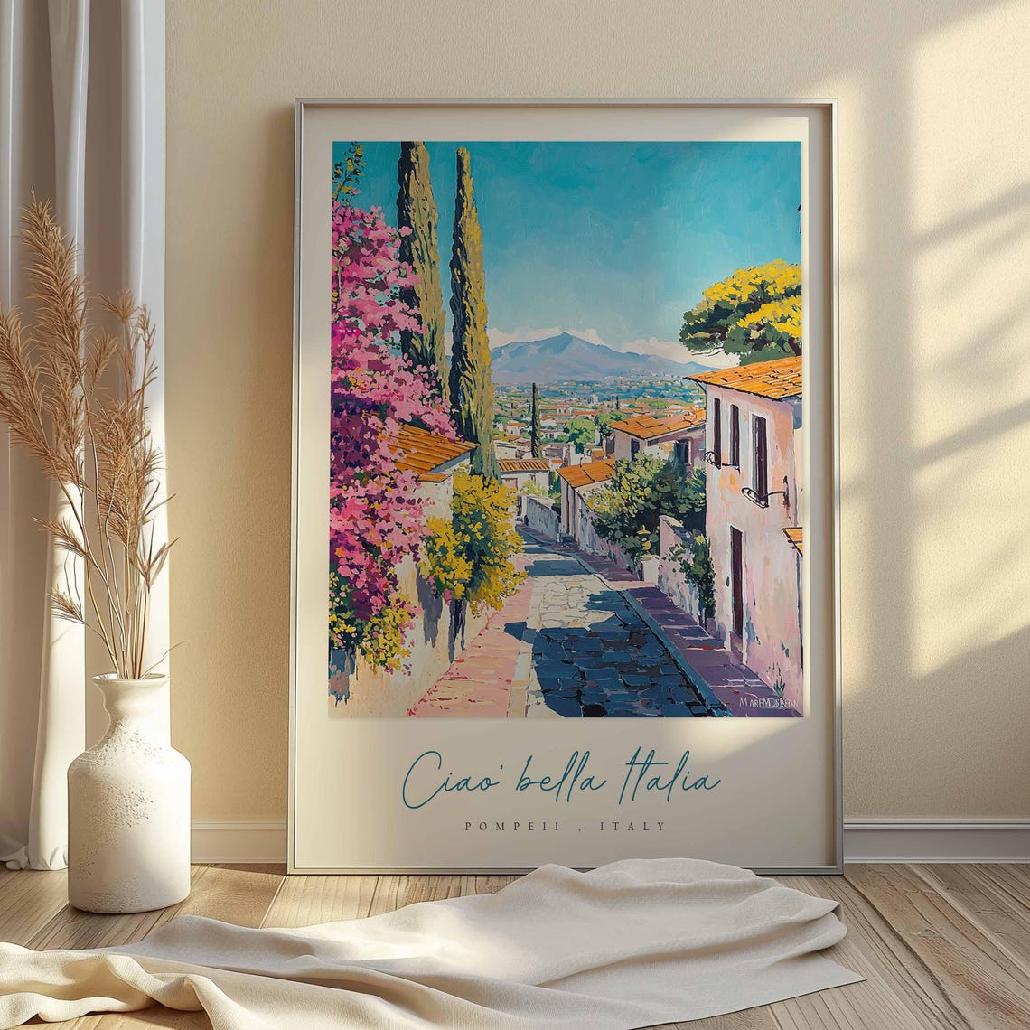 Pompeii Poster Italian Travel Print Pompeii Travel Art Pompeii Wall Art Italy Art Italy Travel Decor Italian Travel Gift - Image 2