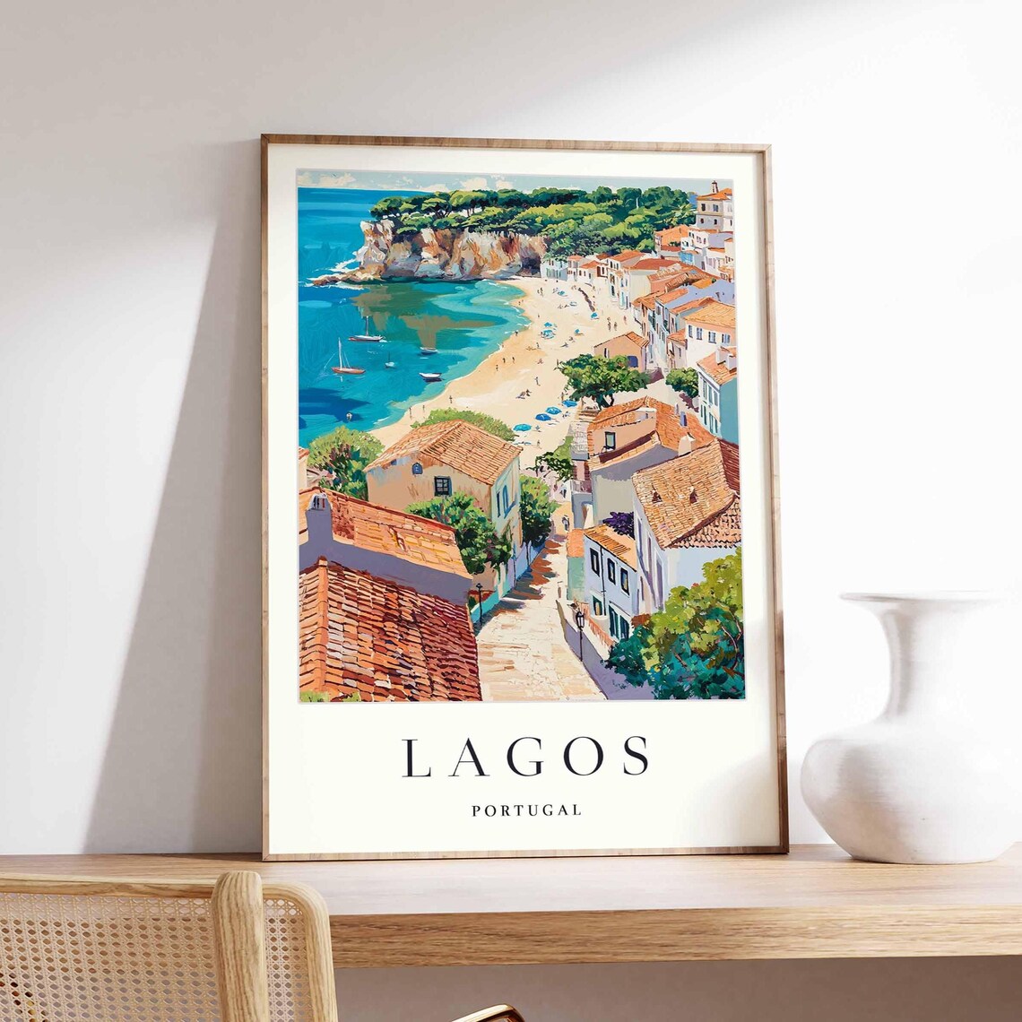 Lagos Portugal Coastal Town Art Print