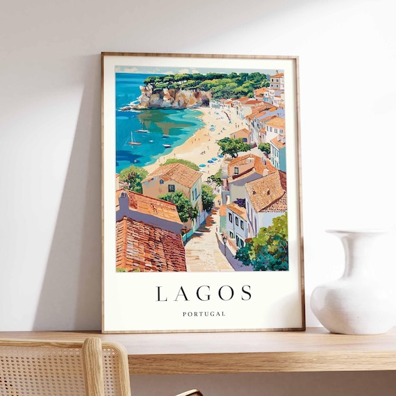 Lagos Portugal Coastal Town Art Print