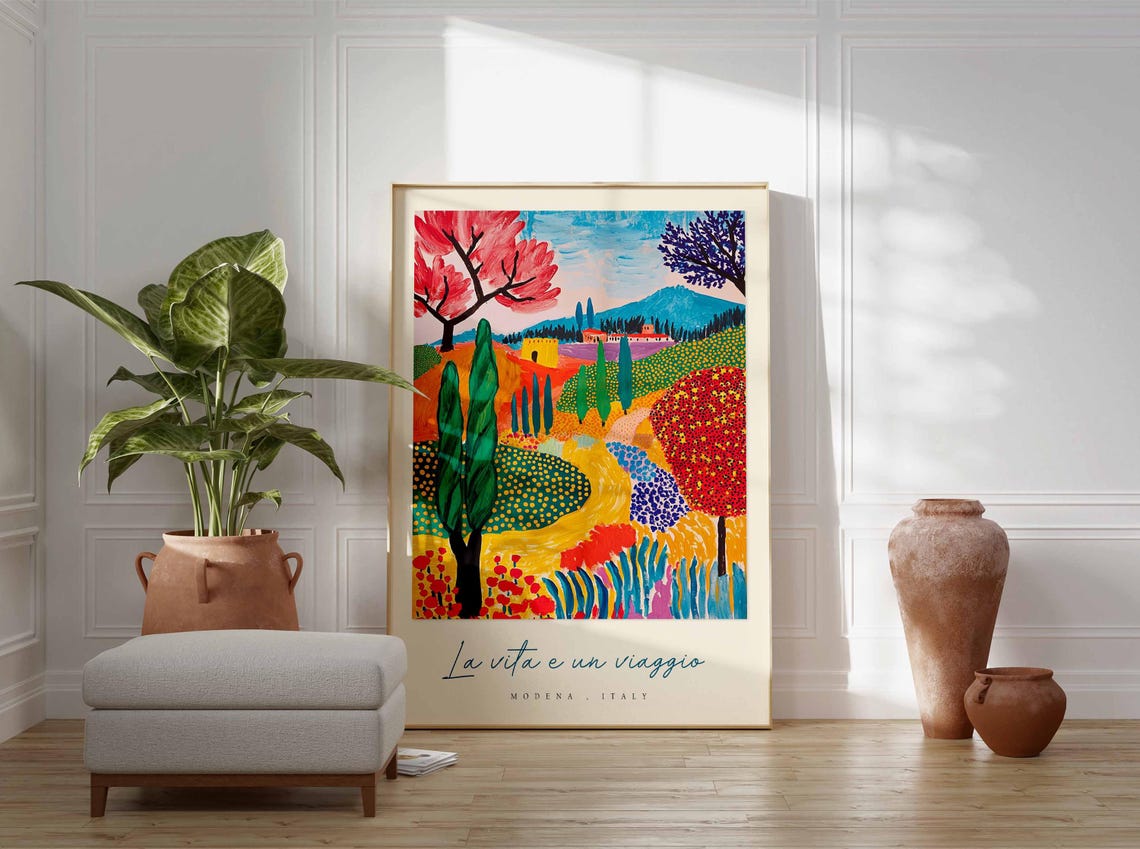 Modena Poster Italian Travel Print Modena Travel Art Modena Wall Art Italy Art Italy Travel Decor Italian Travel Gift - Image 3