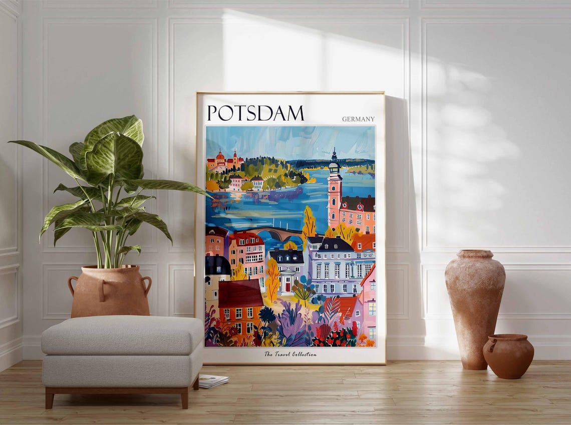 Potsdam Poster Germany Travel Print German Decor Europe Travel Poster European Wall Art City Print Potsdam Gift Potsdam Travel Poster - Image 3