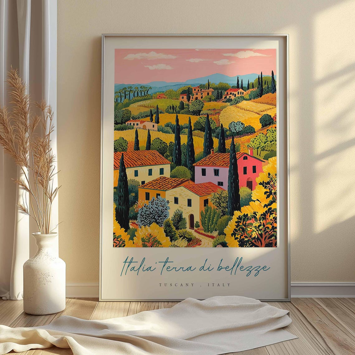Tuscany Poster Italian Travel Print Tuscany Travel Art Tuscany Wall Art Italy Art Italy Travel Decor Italian Travel Gift - Image 2