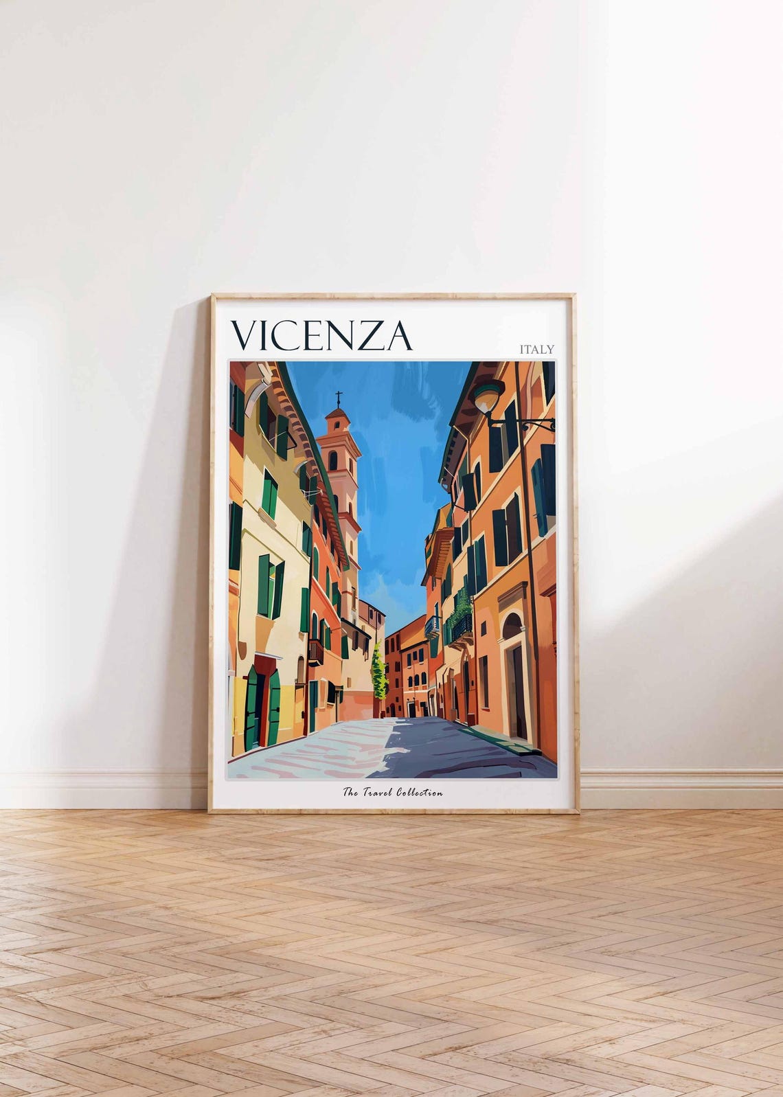 Vicenza Poster Italian Travel Print Vicenza Travel Art Vicenza Wall Art Italian Travel Vicenza Home Decor Vicenza Travel Gift - Image 2