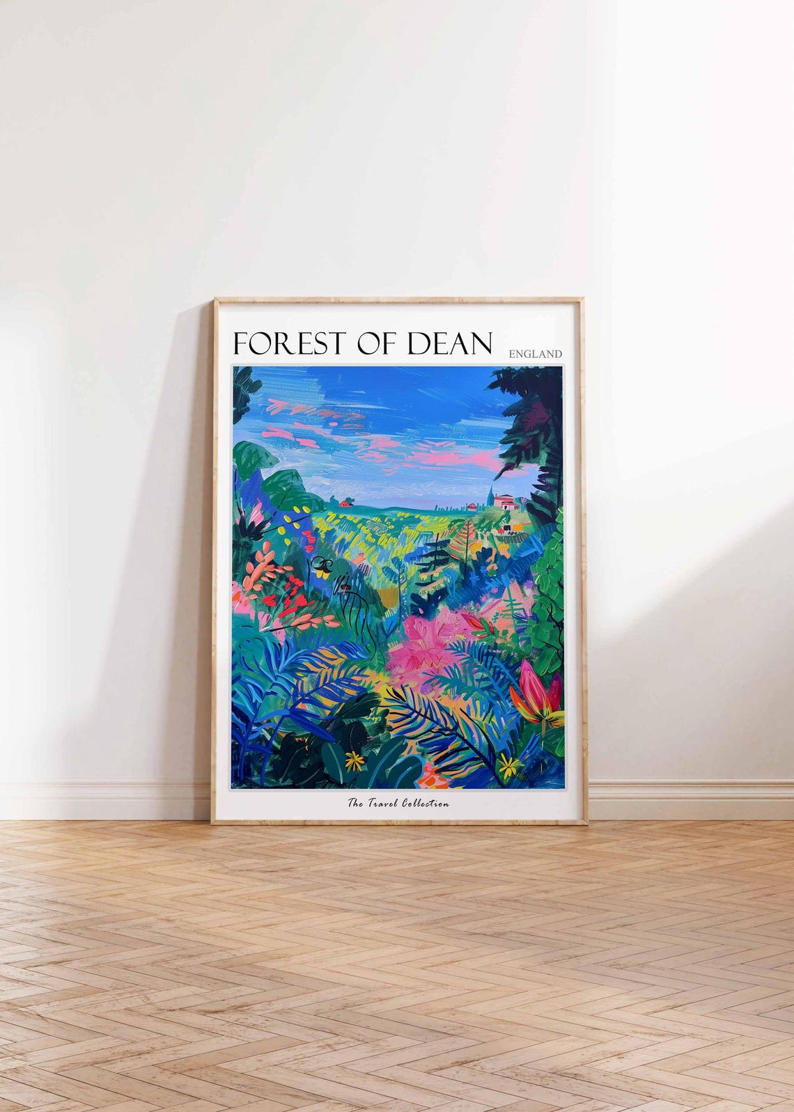 Forest Of Dean England Lush Jungle Foliage Tropical Style Poster - Image 2