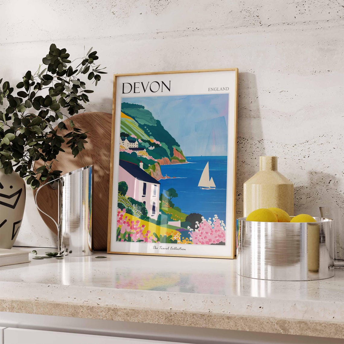 Devon Poster England Travel Print Devon Travel Art Devon Wall Art England Travel Devon Home Decor Devon Travel Gift - Image 3