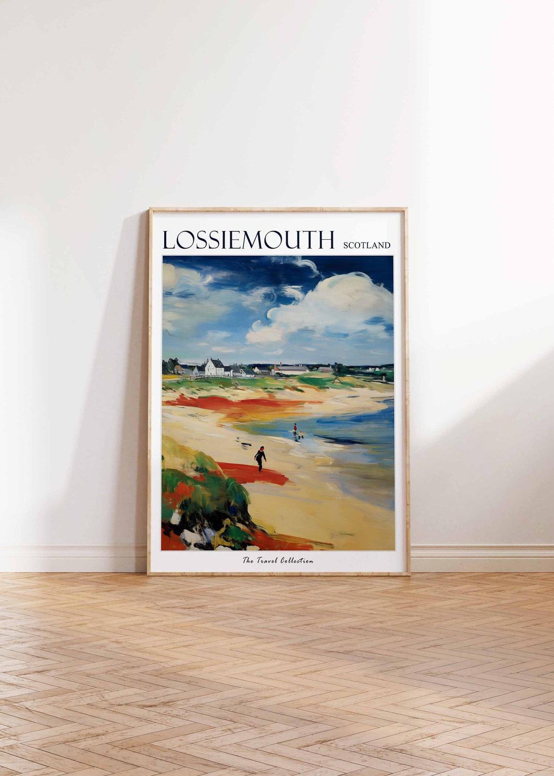 Lossiemouth Poster Lossiemouth Travel Print Scotland Travel Poster Scottish Decor Tropical Decor Sea Print Lossiemouth Travel Poster - Image 2