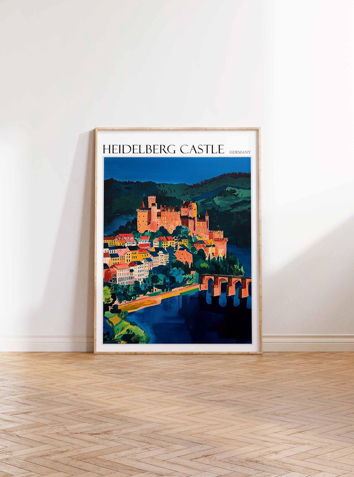 Heidelberg Castle Poster Heidelberg Castle Travel Print German Travel Poster German City Art City Print Travel Poster Travel Wall Art - Image 3