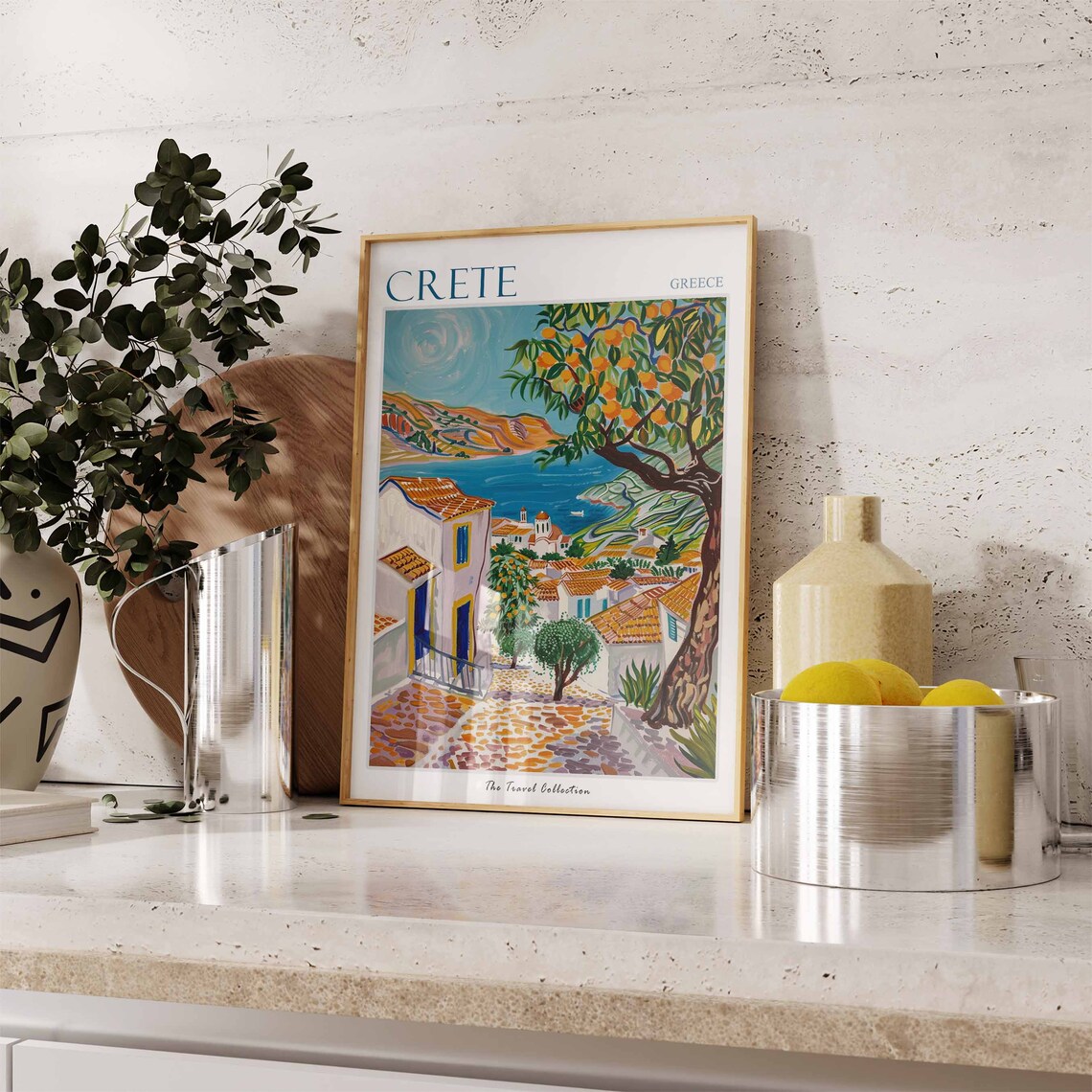 Crete Travel Poster, Greek Coastal Decor - Image 2