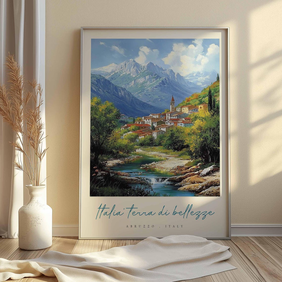 Abruzzo Poster Italian Travel Print Abruzzo Travel Art Abruzzo Wall Art Italy Art Italy Travel Decor Italian Travel Gift - Image 2