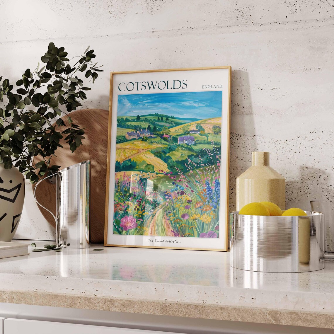 Cotswolds Travel Poster, England Travel Art Print - Image 2