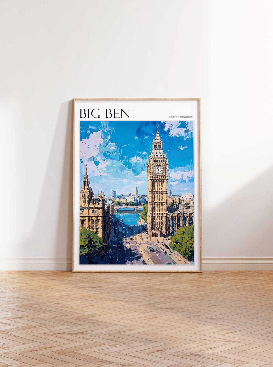 Big Ben Poster England Travel Print British Decor United Kingdom Travel Poster City Print Big Ben Gift Big Ben Travel Poster - Image 3