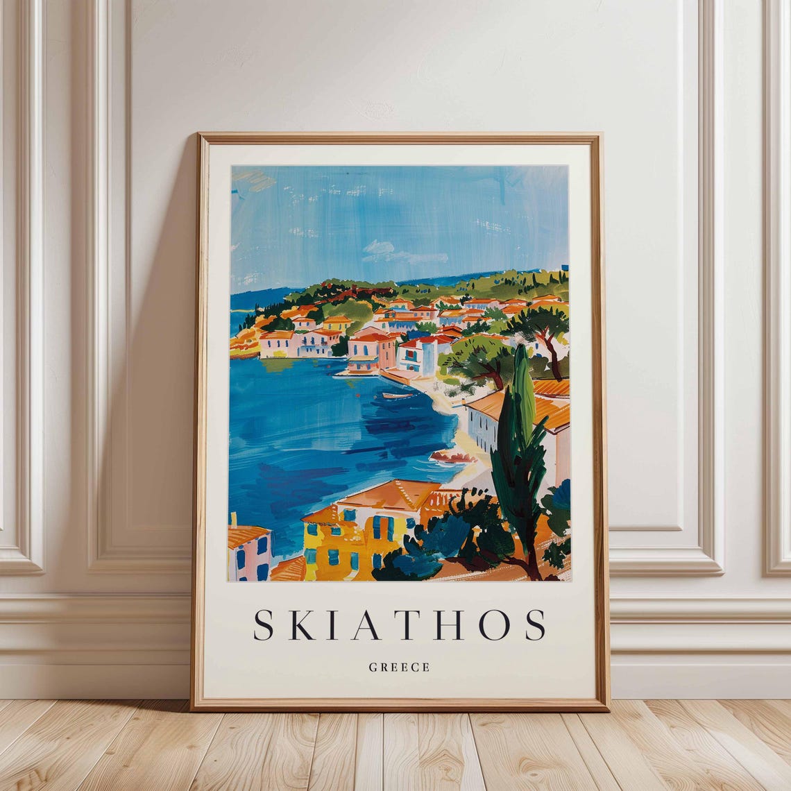 Sorrento Italy Pastel Cliffside Houses Above the Deep Blue Sea Poster - Image 3