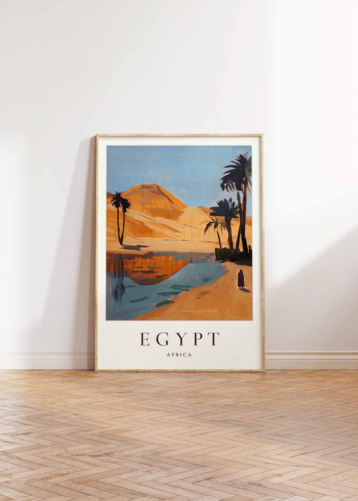Egypt Poster Egypt Travel Print Africa Wall Art African Travel Print Tropical Decor Countryside Art Egypt Gift Egypt Travel Poster - Image 2