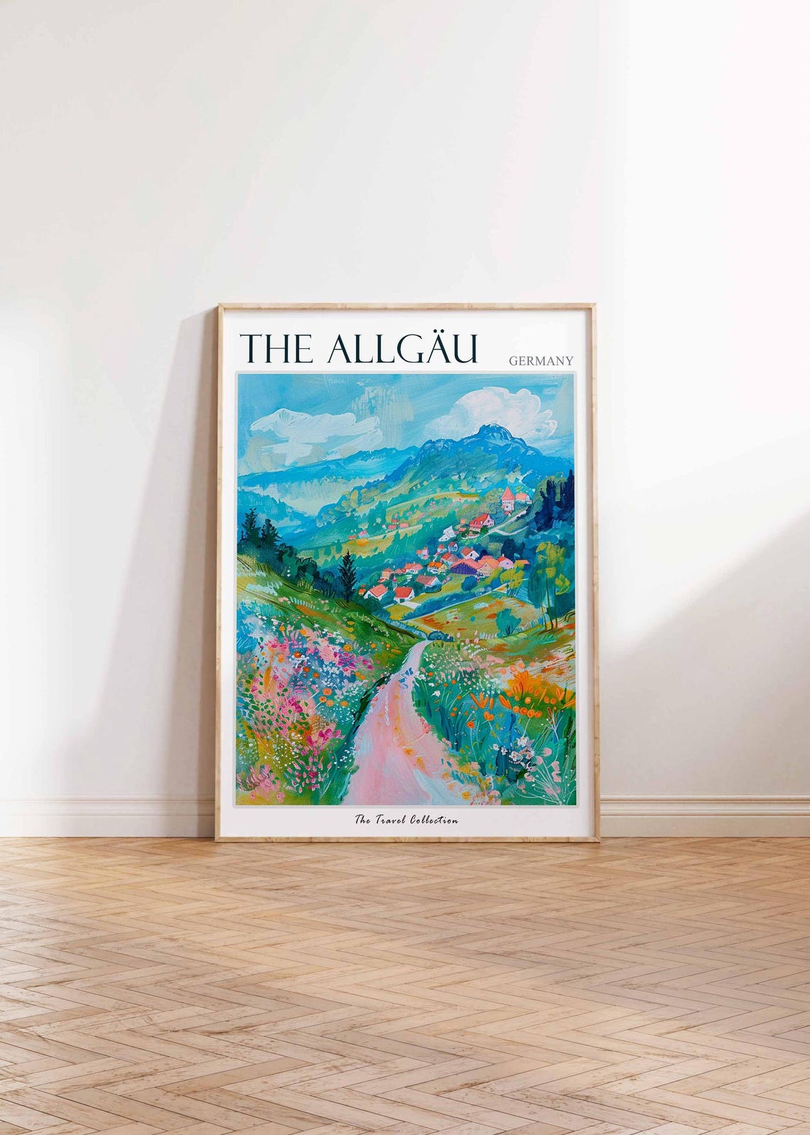 The Allgu Poster Germany Travel Print German Decor Europe Travel Poster European Wall Art The Allgu Gift The Allgu Travel Poster - Image 2