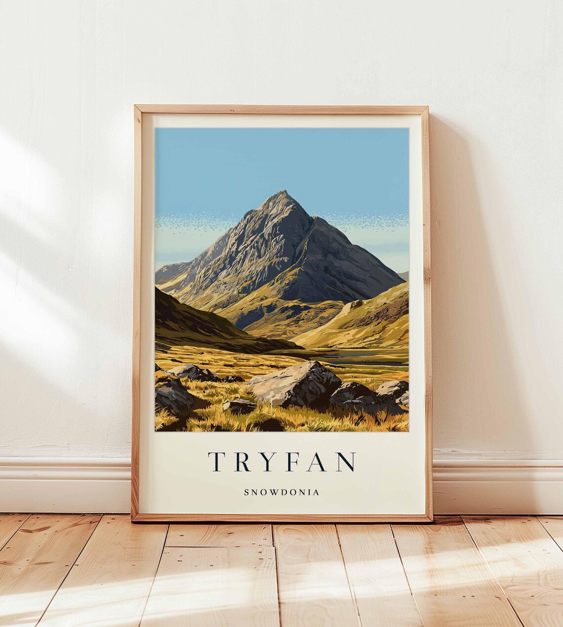 Tryfan Mountain Art Print, Snowdonia North Wales
