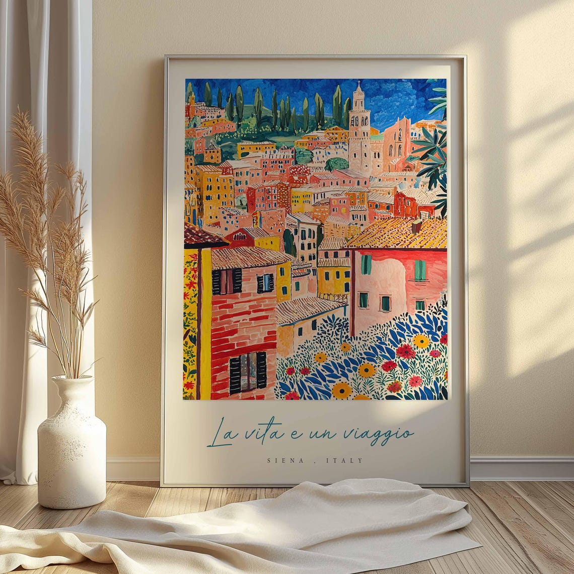 Siena Poster Italian Travel Print Siena Travel Art Siena Wall Art Italy Art Italy Travel Decor Italian Travel Gift - Image 2