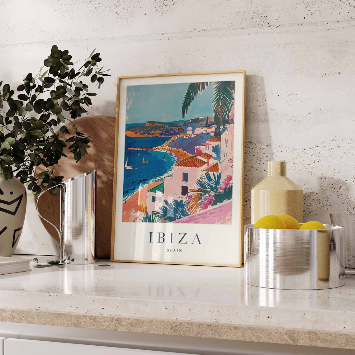 Ibiza Poster Ibiza Travel Print Spain Wall Art Spanish Travel Print Tropical Decor Sea Print Ibiza Gift Ibiza Travel Poster - Image 3