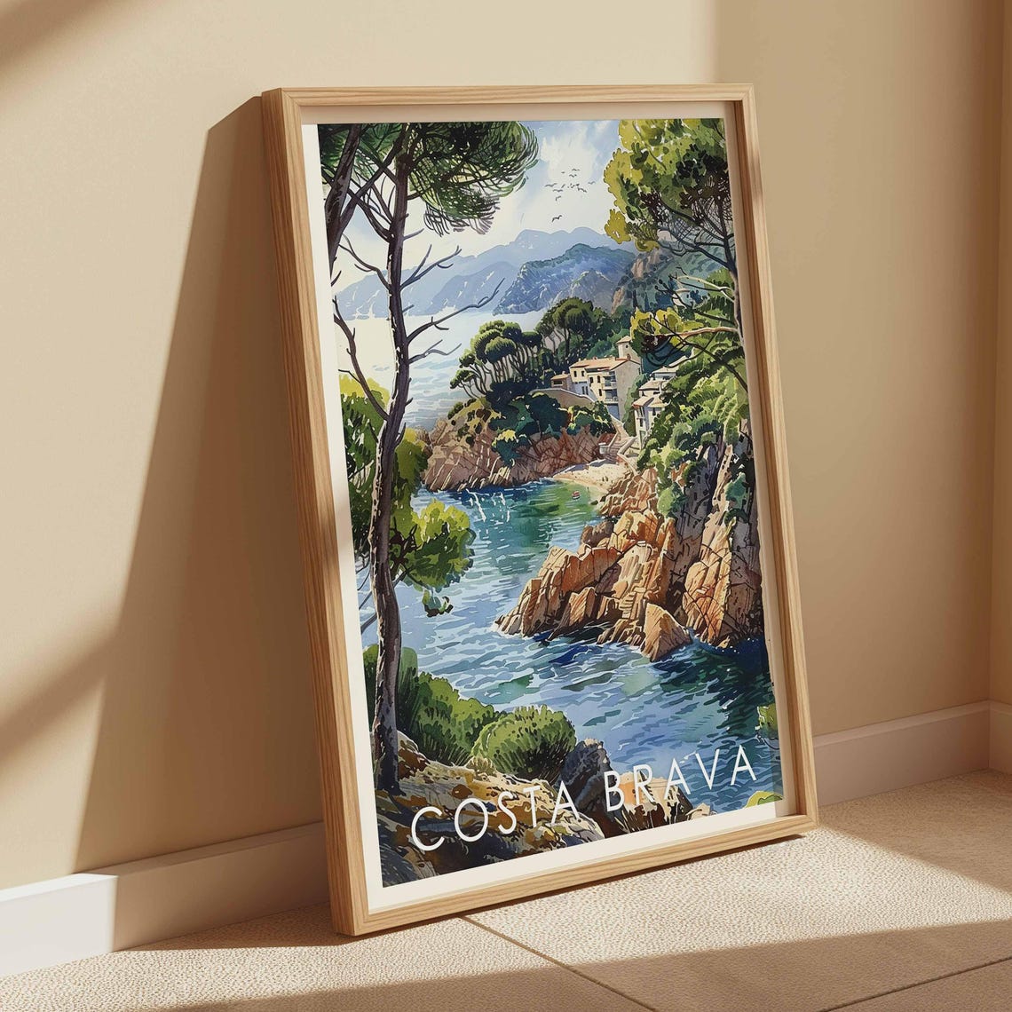 Costa Brava Spain Rocky Mediterranean Cove Scenic Travel Poster - Image 4