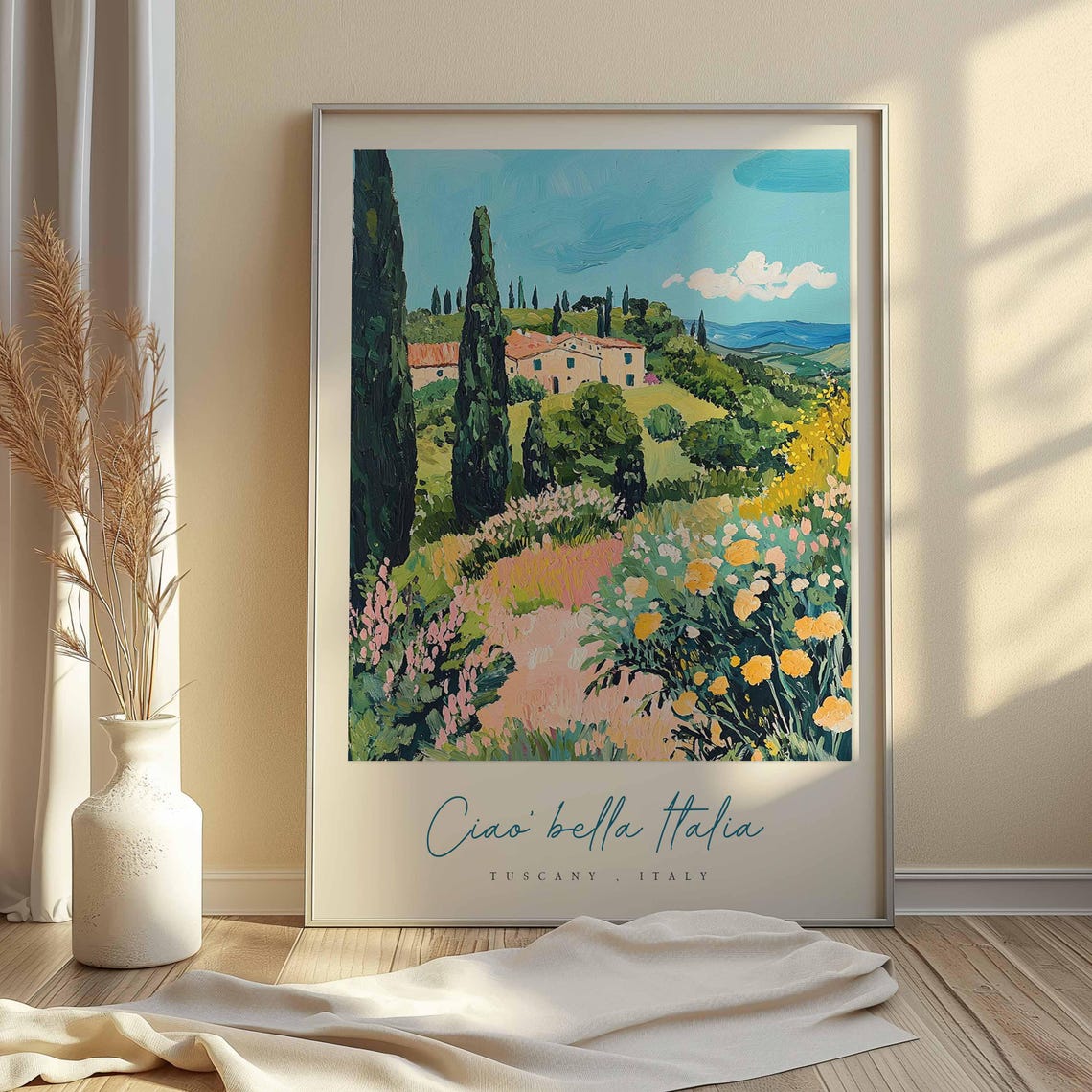 Tuscany Poster Italian Travel Print Tuscany Travel Art Tuscany Wall Art Italy Art Italy Travel Decor Italian Travel Gift - Image 2