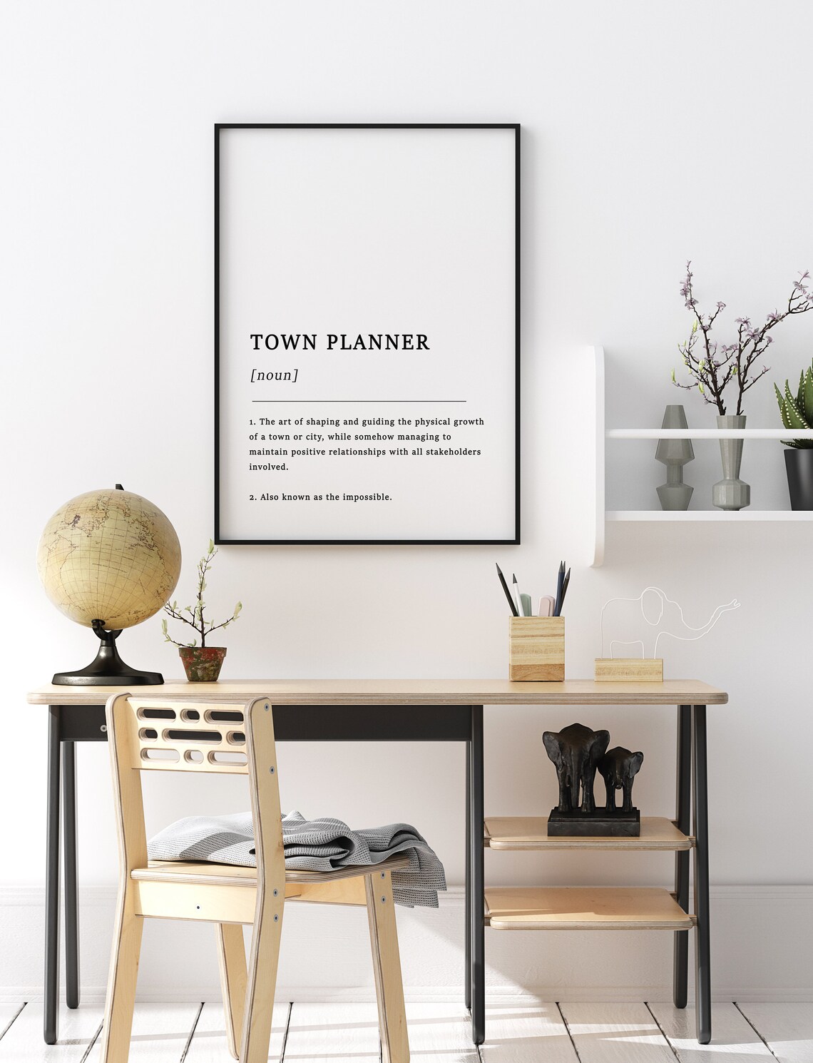 Definition Of A Town Planner Quote Poster, Funny Print - Image 2