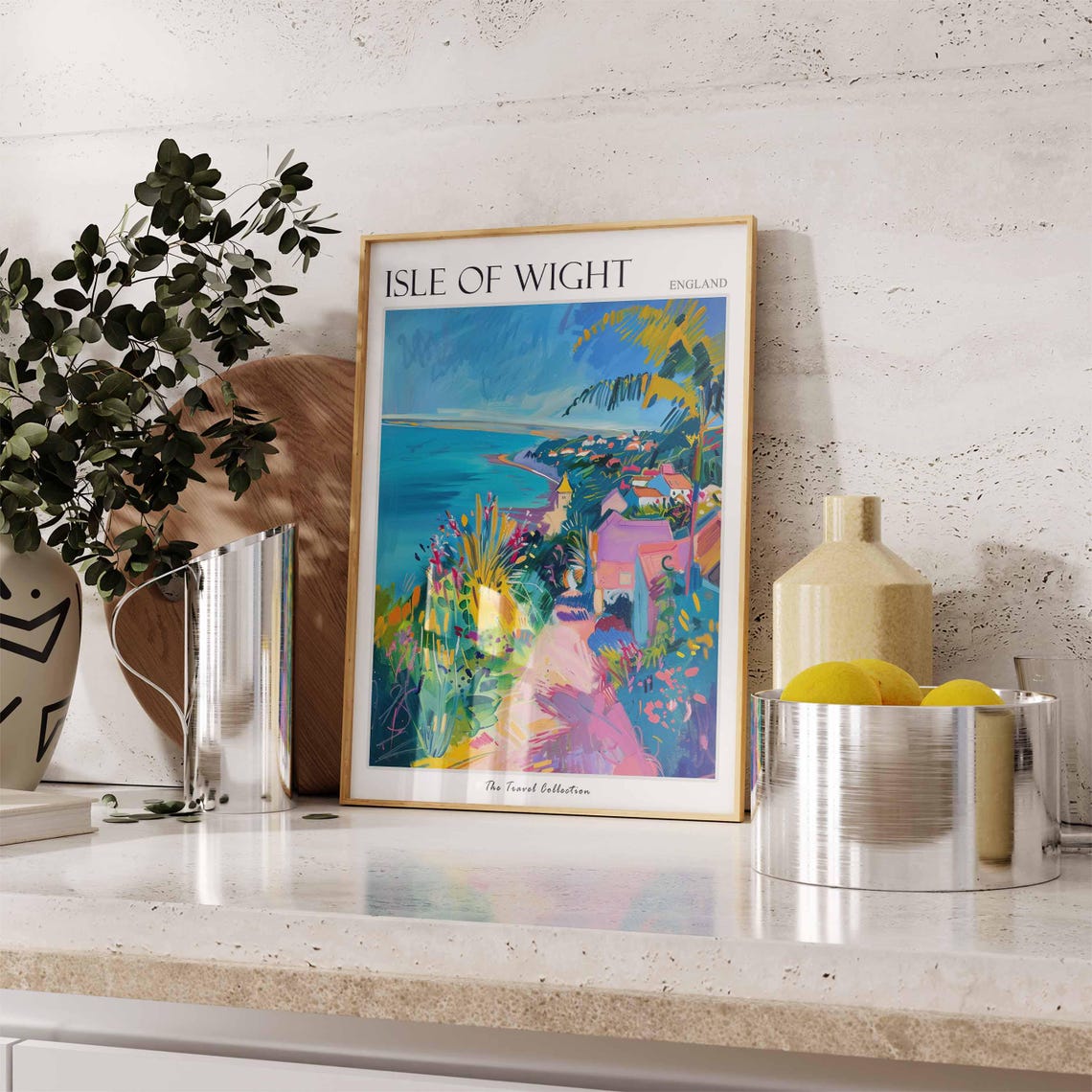 Isle Of Wight Poster Scotland Poster Isle Of Wight Travel Art Isle Of Wight Uk England Travel Beach House Decor - Image 3