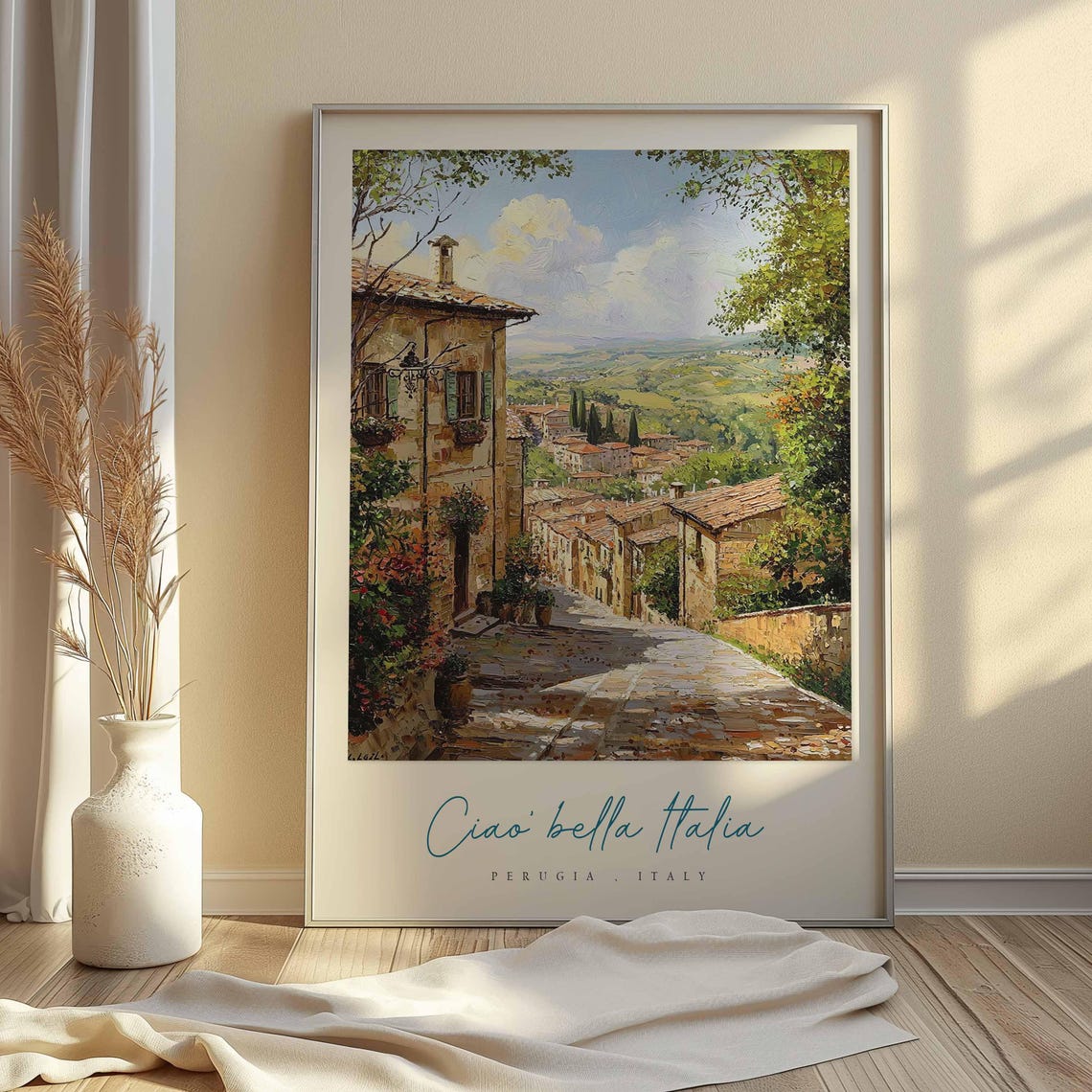 Perugia Poster Italian Travel Print Perugia Travel Art Perugia Wall Art Italy Art Italy Travel Decor Italian Travel Gift - Image 2