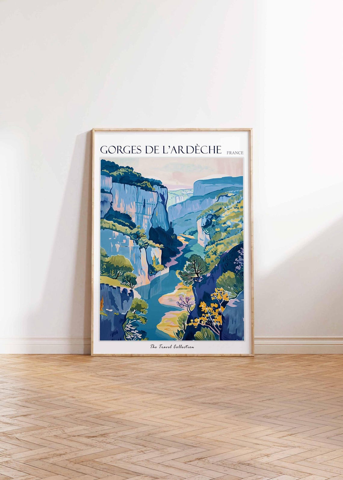 Gorges De Lardche Poster France Travel Print French Decor Europe Travel Poster European Wall Art Gorges De Lardche Travel Poster - Image 2