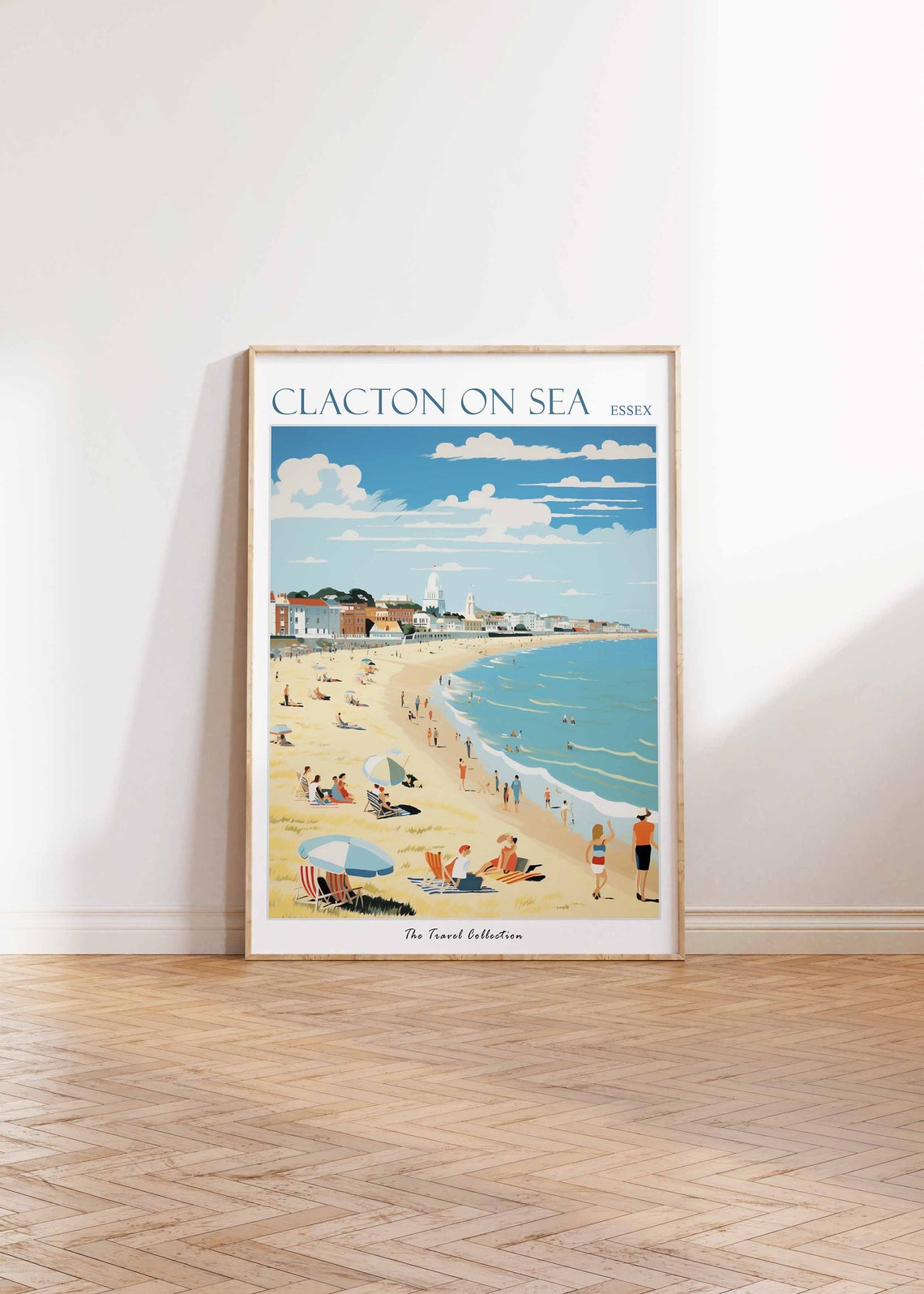 Clacton On Sea Poster Clacton On Sea Travel Print Essex Poster Clacton On Sea Travel Poster Beach Art Clacton On Sea Gift - Image 2