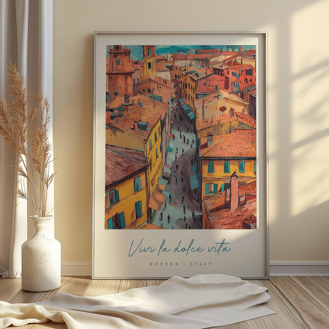 Modena Poster Italian Travel Print Modena Travel Art Modena Wall Art Italy Art Italy Travel Decor Italian Travel Gift - Image 2