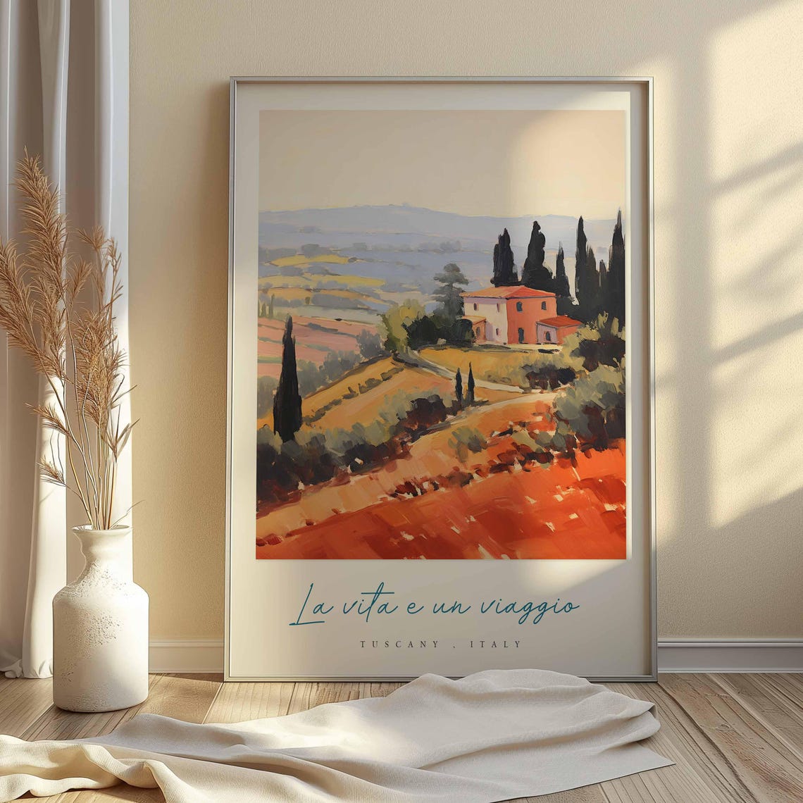 Tuscany Poster Italian Travel Print Tuscany Travel Art Tuscany Wall Art Italy Art Italy Travel Decor Italian Travel Gift - Image 2