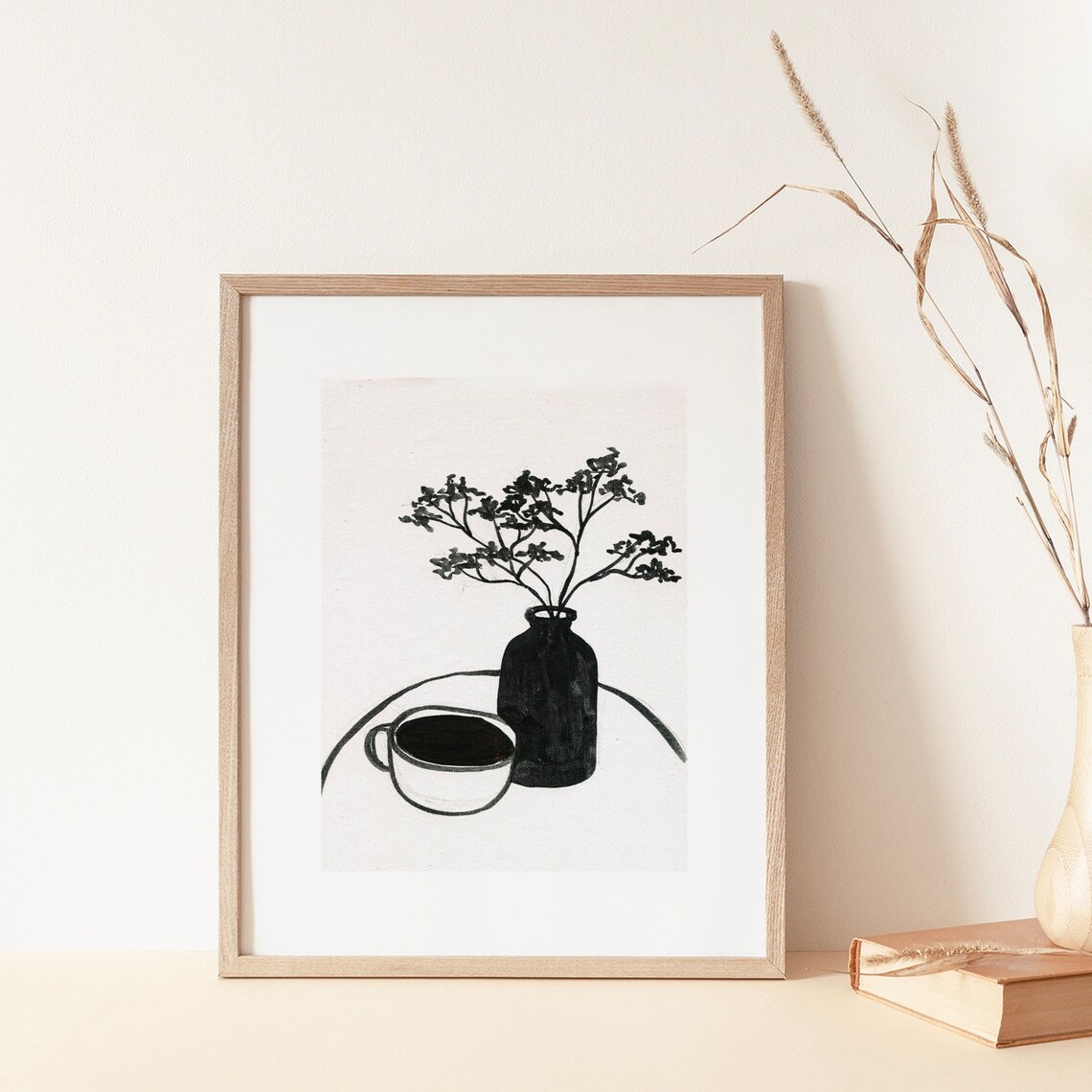 Floral Arrangement 3 Vintage Style Art Print - Image 3