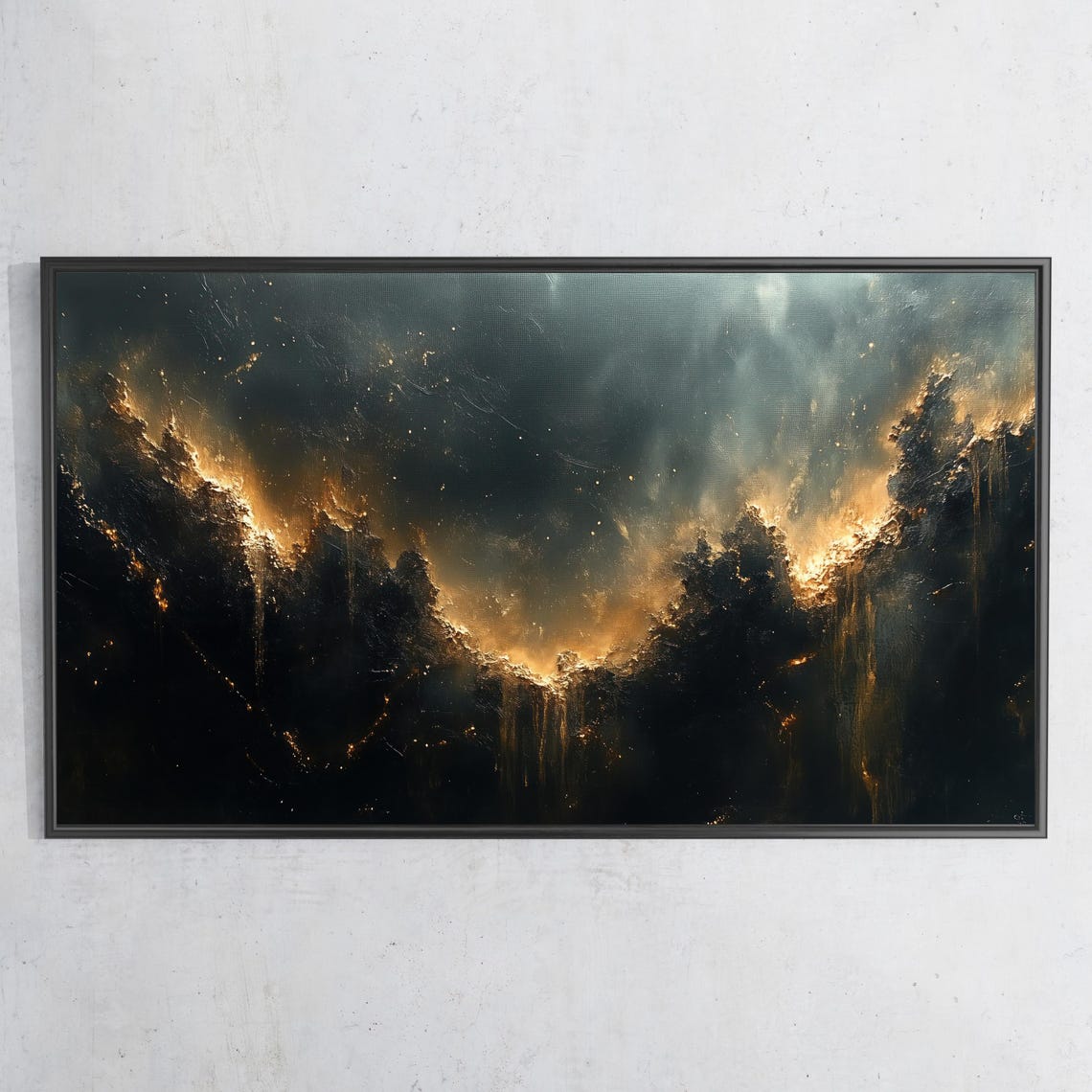 Dark Industrial Abstract Frame Tv Art 4k Frame Tv Art Industrial Tv Art Dark Neutral Tv Art Tv276 - Image 3