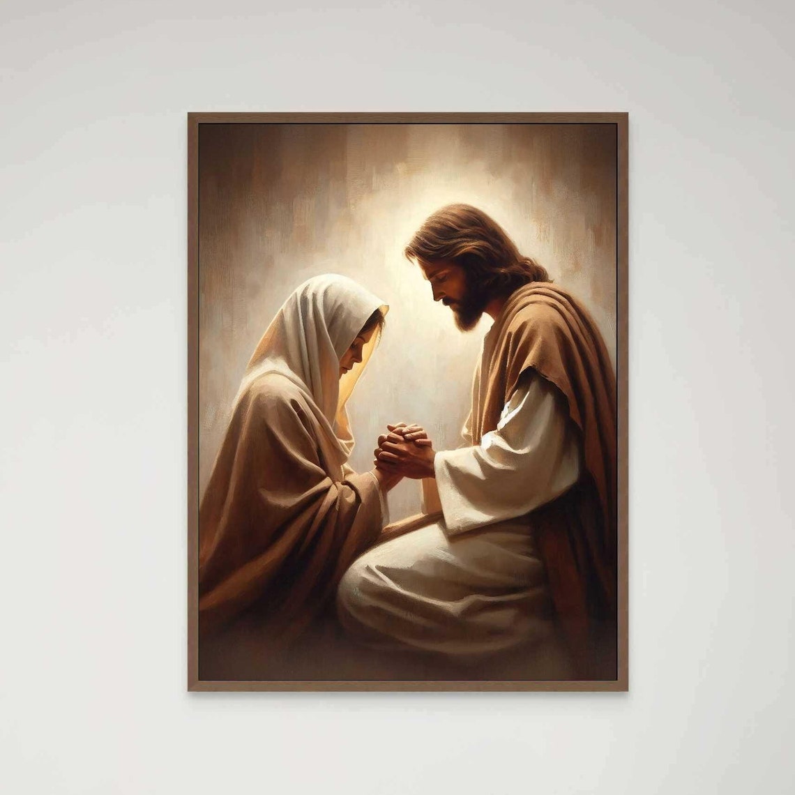 Moment Of Trust Modern Christian Art Jesus And Woman Jesus Prints Lds Wall Art Bible Painting Jesus With Woman Jesus Painting