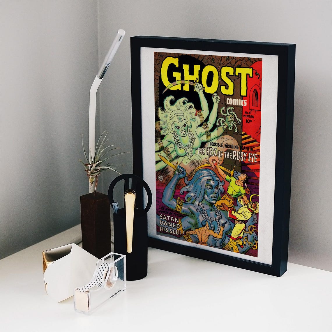 Ghost Comics No 5 Cover Winter Horror Comic Hex Of The Ruby Eye Poster - Image 2