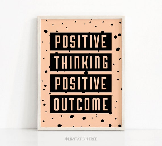 Inspirational Quote Typography Poster, Peach Print