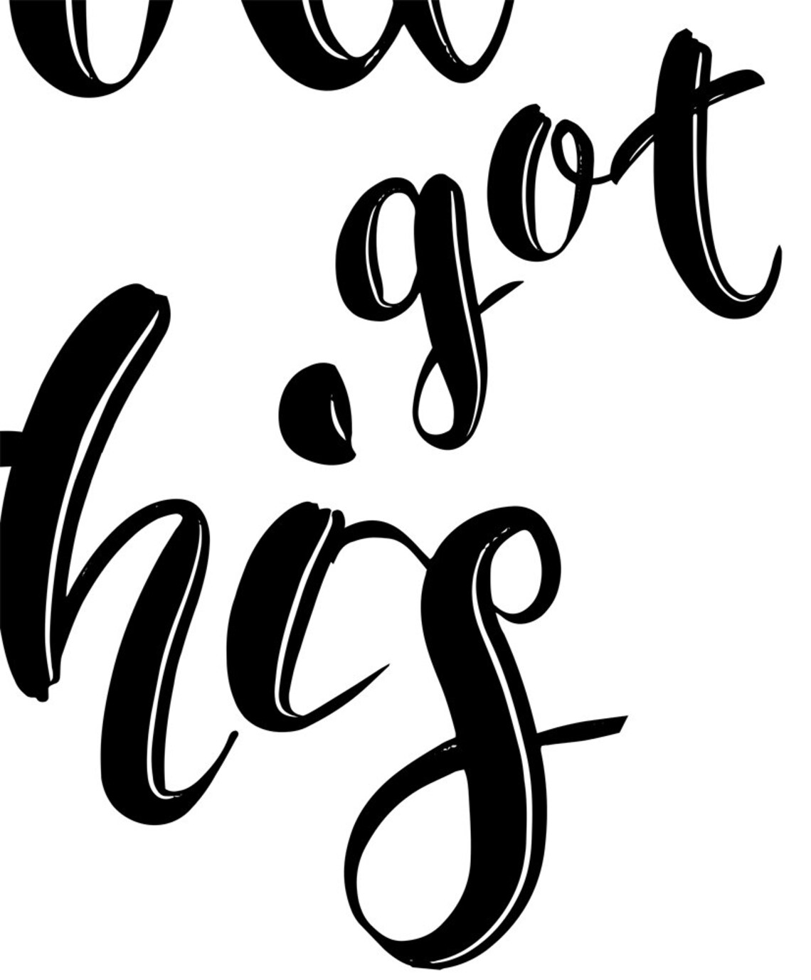 You Got This Typography Art Print, Office Wall Art - Image 3