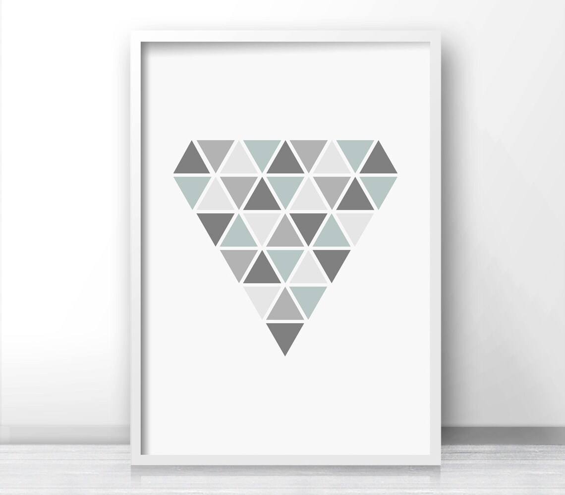 Geometric Abstract Art Print, Modern Wall Decor - Image 4